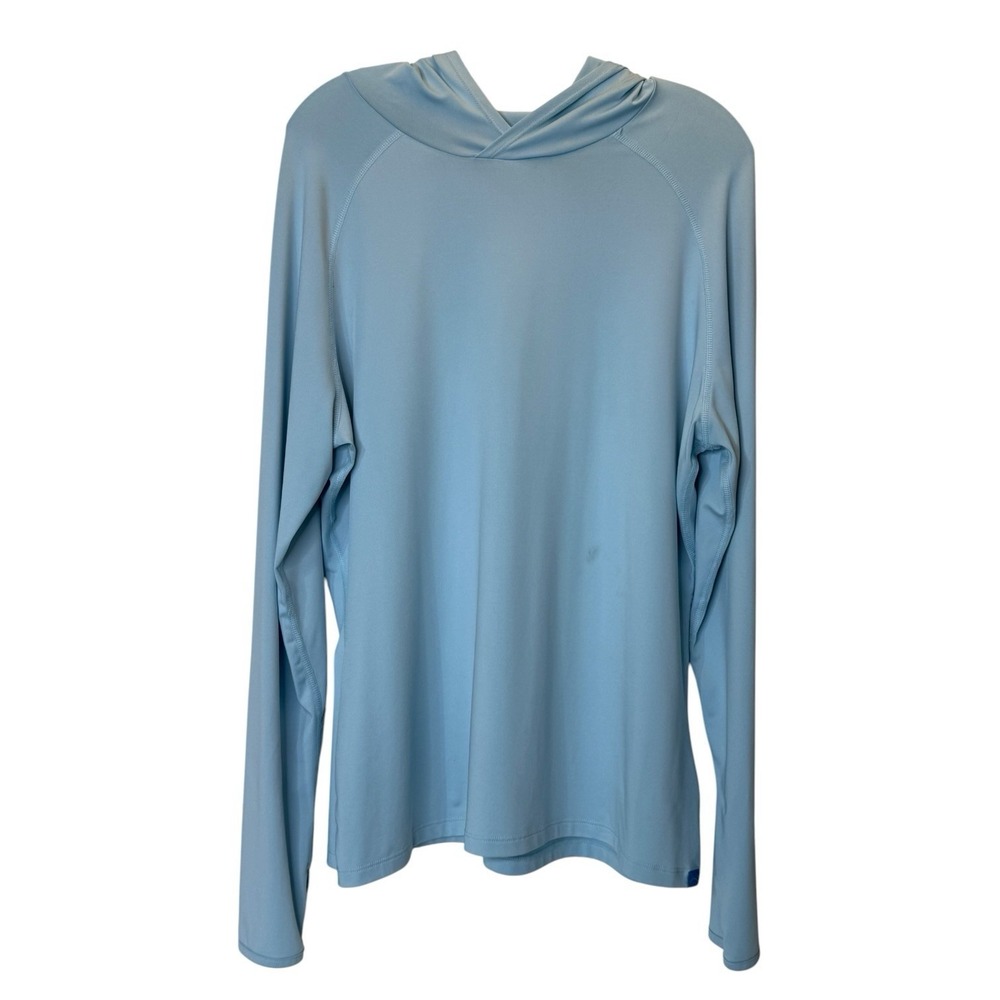 AFTCO Women's‎ XL Samurai Light Blue 50 UPF Hoodie Performance Thumb Holes